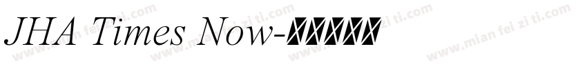 JHA Times Now字体转换
